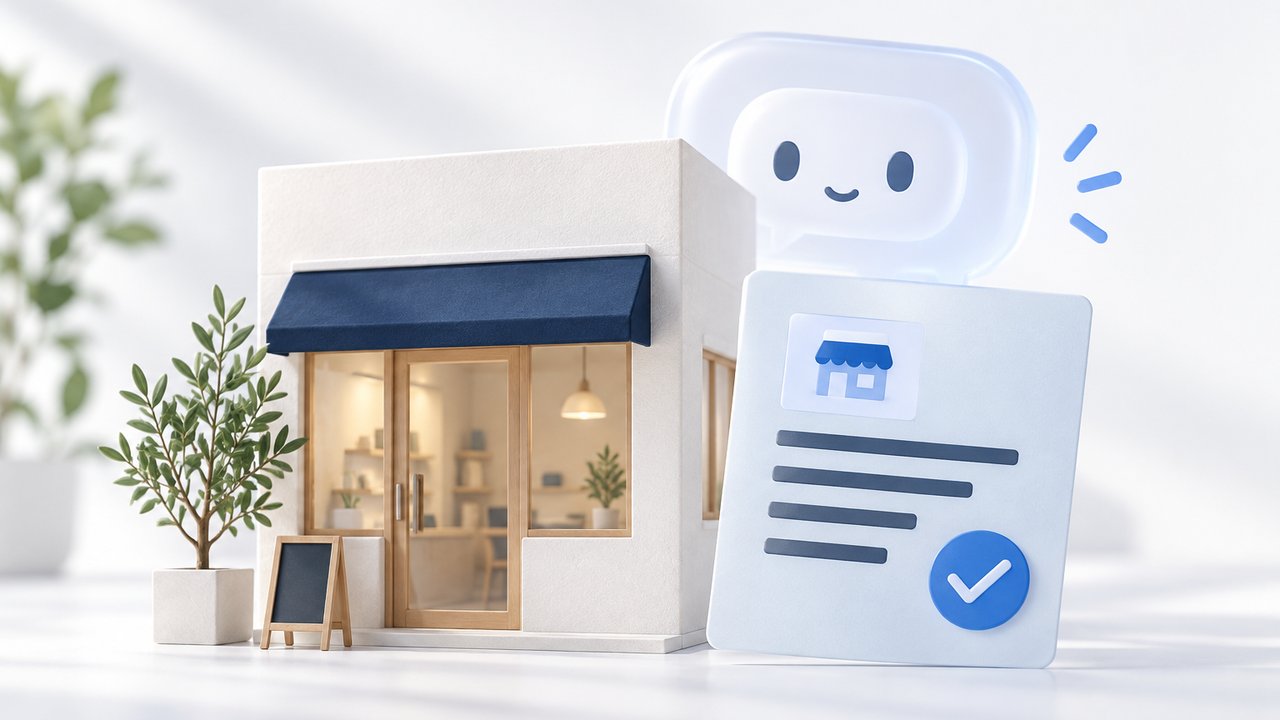 AIが紹介する店舗情報の正確さを確認するイメージ